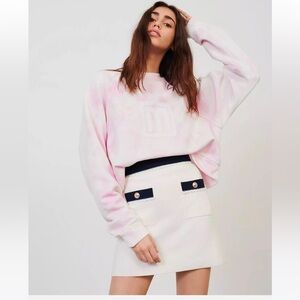 Maje Colorblock Mini Skirt